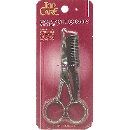 Top Care  moustache scissors with comb, gently and safely trims mou1ct