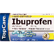 Top Care  pain reliever/fever reducer, ibuprofen liquid filled cap40ct