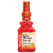 Top Care  fast relief sore throat spray, cherry flavor 6fl oz