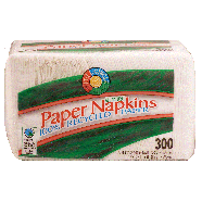 Full Circle  paper napkins, 100% recycled paper, 1-ply 300ct