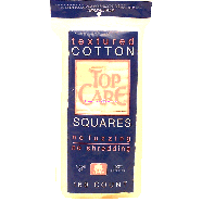 Top Care  cotton squares, textured, no fuzzing, no shredding 160ct