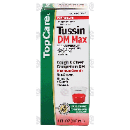 Top Care Tussin DM Max cough & chest congestion DM, maximum stre 4fl oz