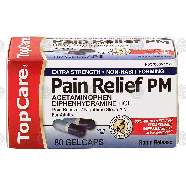 Top Care Pain Relief PM acetaminophen, pain reliever / nighttime s 80ct