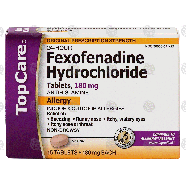Top Care  24 hour allergy medicine, 180 mg fexofenadine hydrochlor 15ct