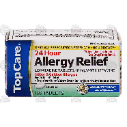Top Care  24 hour allergy relief, loratadine tablets 10 mg  120ct