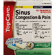 Top Care  sinus congestion & pain, daytime & nighttime pack, cool  20ct