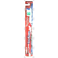 Top Care Clean+ medium toothbrush with easy grip handle  1ct