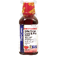 Top Care  nite time cold & flu relief, multi-symptom relief, ch 12fl oz