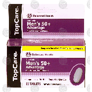 Top Care Men's 50+ advantage; multivitamin/multimineral tablets  65ct