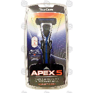 Top Care Apex 5 men's 5-blade razor with trimmer, 1 razor, 2 cartri 1ct