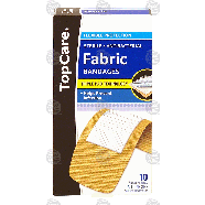 Top Care  fabric bandages, sterile, all one size  10ct