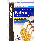 Top Care  sterile, antibacterial fabric bandages, assorted sizes  30ct