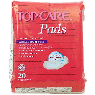 Top Care  pads, moderate absorbency, regular length  20ct
