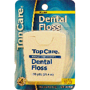 Top Care  dental floss, waxed, unflavored  120yd