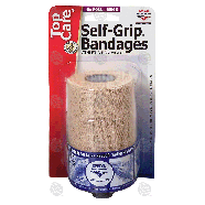 Top Care  self-grip bandages, 4in roll, beige, 4 in x 70 in  1ct