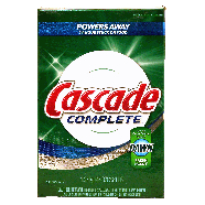 Cascade Complete automatic dishwasher detergent with rinse aid pow45oz