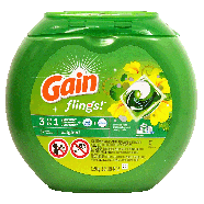 Gain flings 3 in 1, detergent plus oxi boost plus febreze, for all49oz
