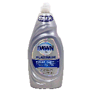 Dawn Platinum power clean; dishwashing liquid, refreshing rain  28fl oz