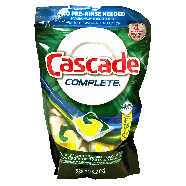 Cascade Complete dishwasher detergent concentrated pacs with the g 15ct
