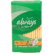 Always Ultra Thin overnight flexi-wings pads  28ct