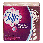 Puffs Ultra Soft & Strong non lotion white facial tissue, 2-ply ti56ct
