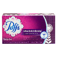 Puffs Ultra Soft & Strong  non-lotion white facial tissue, 2-ply 124ct