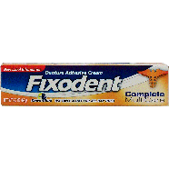 Fixodent Complete denture adhesive cream, strong long hold, fresh2.2oz