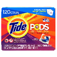 Tide Pods spring meadow detergent plus stain remover plus brighte120ct