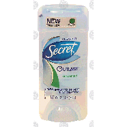 Secret Outlast antiperspirant/deodorant, clear gel, unscented  2.6oz
