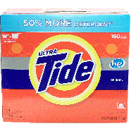 Tide Ultra original powder laundry detergent, 160 loads, h-e 225oz