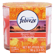 Febreze  candle, hawaiian aloha scent 3.5oz