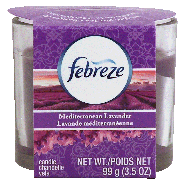 Febreze  candle, mediterranean lavender scent 3.5oz