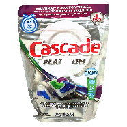 Cascade Platinum dishwasher detergent concentrated actionpacs with 12ct