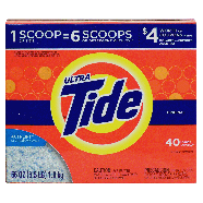 Tide Ultra powder detergent with acti-lift crystals, original scen56oz