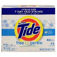 Tide Ultra free & gentle, powder detergent free of dyes & perfumes56oz