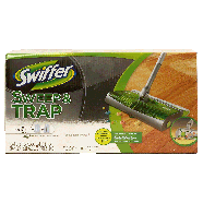 Swiffer Sweep & Trap 1 sweep & trap, 2 dry cloths, no cords or bat1pkg