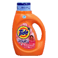 Tide  detergent plus a touch of downy, april fresh scent, for h46fl oz