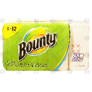 Bounty  paper towels with prints, 2-ply sheets, 8 giant rolls  8pk