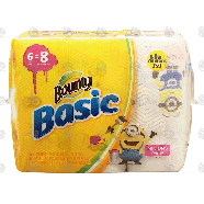 Bounty Basic paper towel rolls, 54 1-ply sheets per roll, 6 big rol 6pk