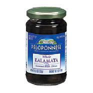 Peloponnese Olives Kalamata Whole Gourmet Black 7oz