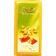 Lindt  swiss milk chocolate with whole pistachio nuts in almond f3.5oz