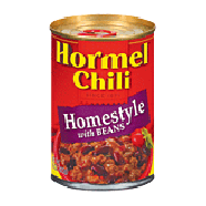 Hormel  homestyle chili with beans 15oz