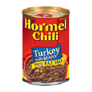 Hormel Chili Turkey w/Beans 98% Fat Free 15oz