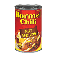 Hormel  chili no beans  25oz
