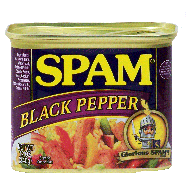 Spam  black pepper flavored canned meat 12oz