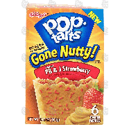 Kellogg's pop-tarts Gone Nutty!; frosted peanut butter & strawbe10.5oz