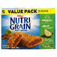Kellogg's Nutri-Grain soft baked breakfast bars, apple cinnamon,20.8oz