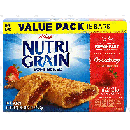 Kellogg's Nutri-Grain soft baked breakfast bars, strawberry, mad20.8oz