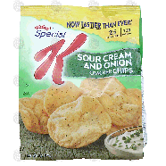 Kellogg's Special K sour cream & onion flavor baked cracker chips  4oz