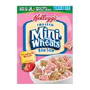 Kellogg's Frosted Mini-Wheats Strawberry Delight; bite size shre15.5oz
